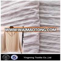 rayon nylon jacquard stripe crepe fabric for garment