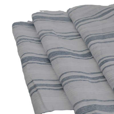 Stripe Pattern Organic Cotton Woven Wholesale Crepe Fabric